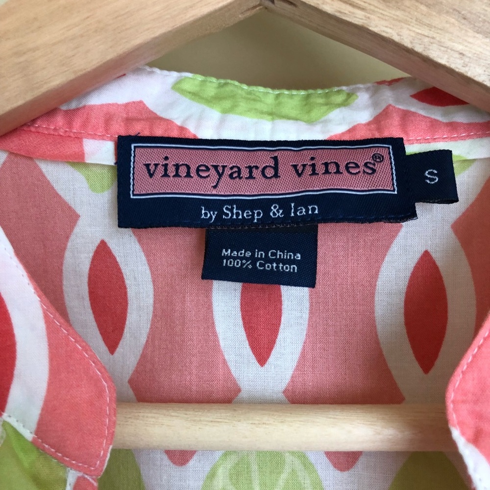 Vineyard Vines Pink and Green Tunic - Picture 3 of 5